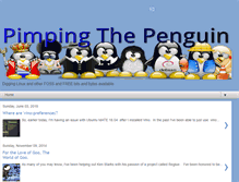 Tablet Screenshot of pimpingthepenguin.com